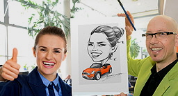 Schnellzeichner Andreas Otto Karikultur