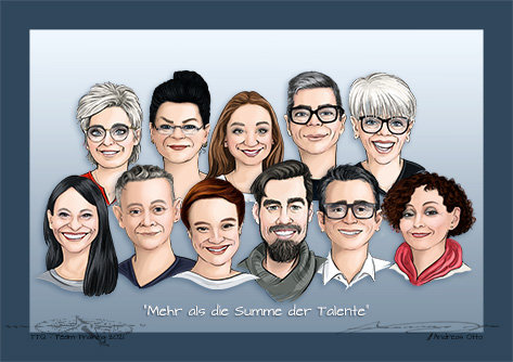 Teambild Gruppenbild Color